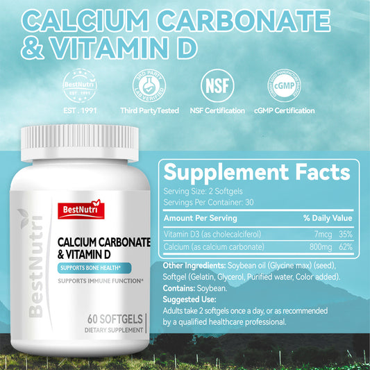 CALCIUM CARBONATE & VITAMIN D