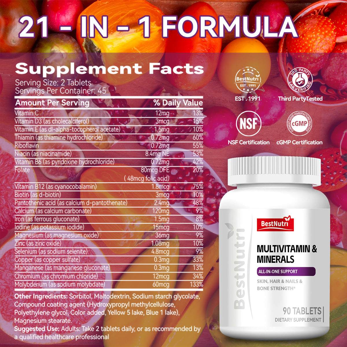 MULTIVITAIMIN & MINERALS